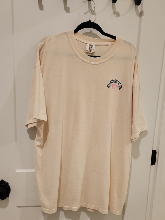 Costa Other - Costa Cream-Tone Short Sleeve Logo Tee for Men